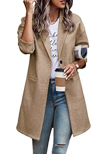 PRETTYGARDEN Plaid Knee-Length Shacket