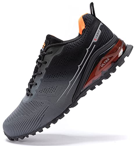 Men's Fashion Sneakers Lightweight Breathable Walking Shoes Tennis Cross Training Shoe Non Slip Trail Running Shoes
