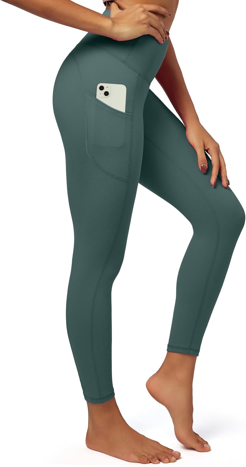 IUGA Fleece Lined Leggings Women Thermal Leggings for Women Winter Warm Tights High Waisted Hiking Yoga Pants with Pockets