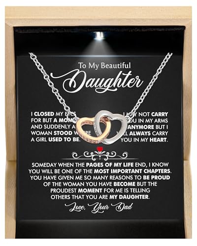 Larvincy To My Daughter Necklace