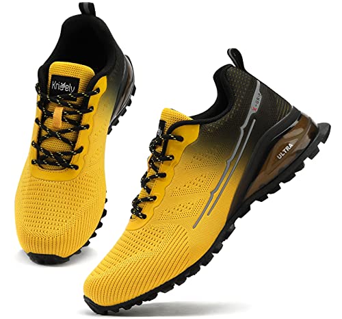 Kricely Men's Trail Running Shoes Fashion Walking Hiking Sneakers for Men Tennis Cross Training Shoe Outdoor Sneaker Mens Casual Workout Footwear