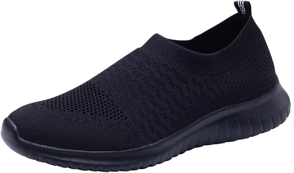 konhill Women's Slip On Sneakers Non Slip Walking Shoes Breathable Mesh Work Casual Lightweight Tennis Workout Shoes