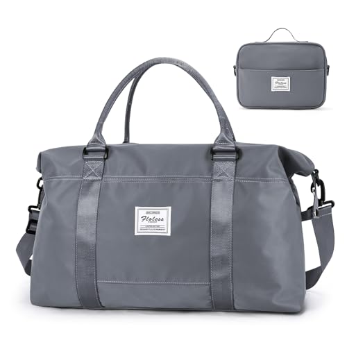 Travel Duffel Bag,Sports Tote Gym Bag,Shoulder Weekender Overnight Bag for Women