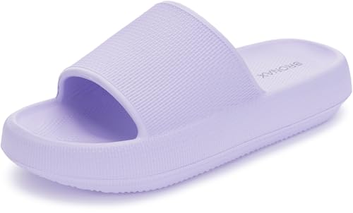 BRONAX Pillow Slippers for Women and Men | House Slides Shower Sandals | Cushioned Thick Sole