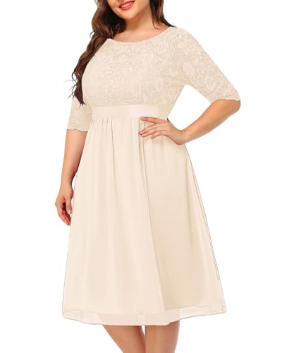 Pinup Fashion Lace Chiffon Midi (Budget)