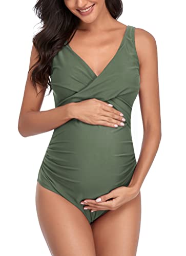 SUMMERSUNSHINE Front Cross Maternity One-Piece