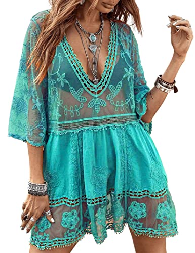Eomenie Contrast Lace Cover-Up