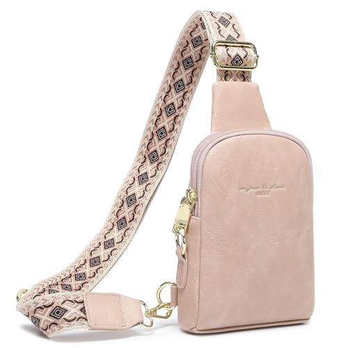 INICAT Travel Small Crossbody Sling Bags Women Vegan Leather Purses Fanny Packs Cross Body Bag Birthday Gifts