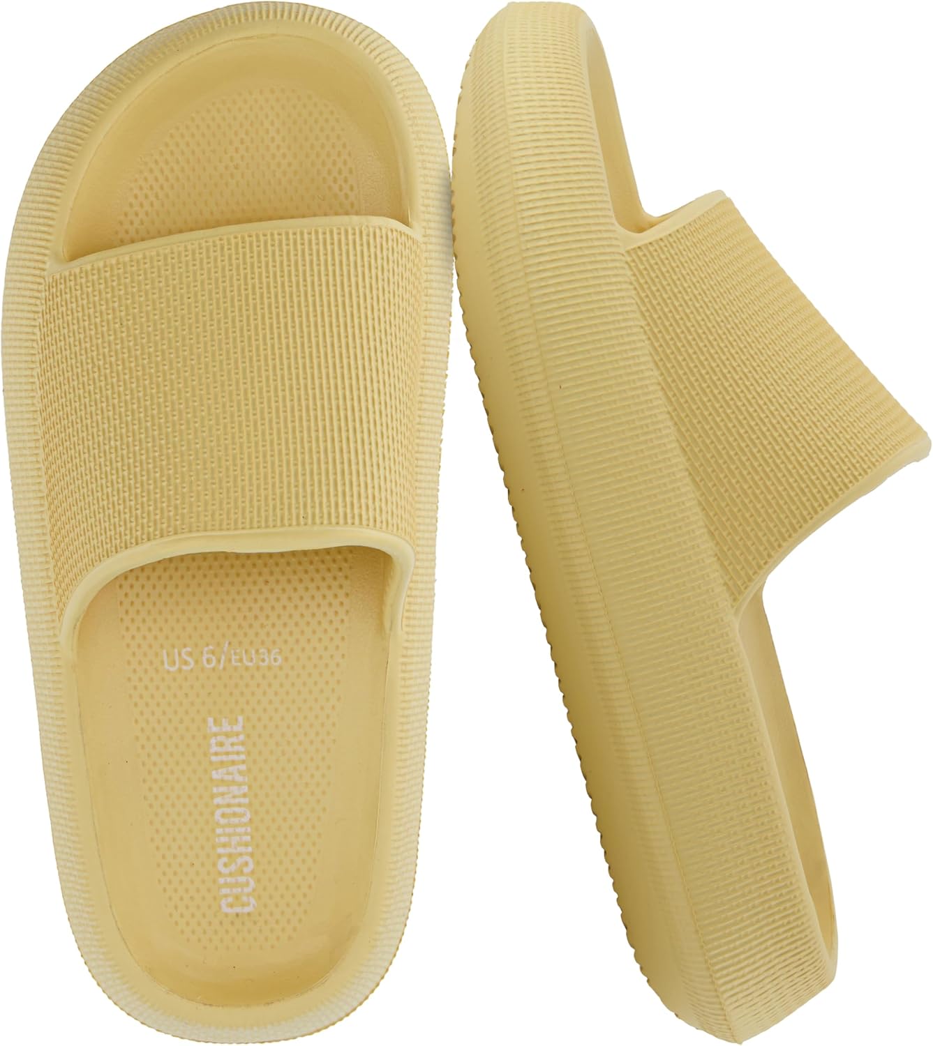 CUSHIONAIRE Feather EVA Slides