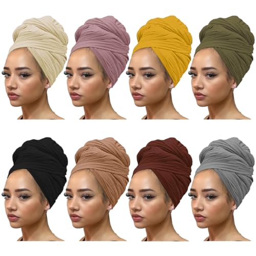 Kachanaa 8 Pieces Stretch Head Scarfs