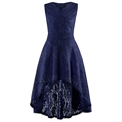 Girls Floral Lace Dress Easter Bridesmaid Vintage Formal Cocktail Party Swallowtail Swing Dresses 7-14 Years