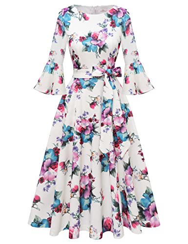 HomRain Bell Sleeve Midi Dress (Top Pick)