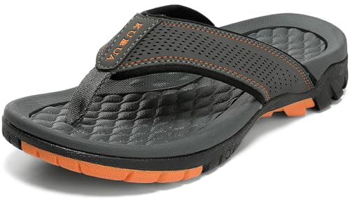 KUBUA Men's Beach Flip-Flops