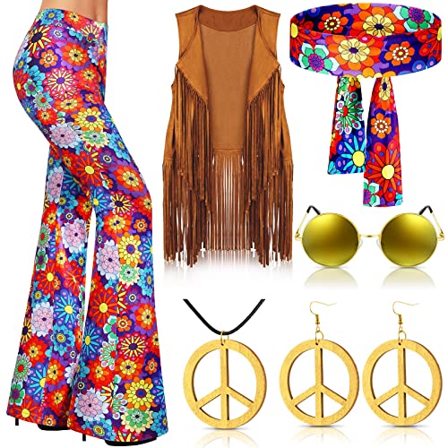 Haull 7 Pcs 60s 70s Outfits