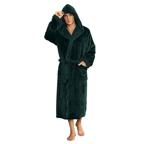 U2SKIIN Plush Hooded Bathrobe