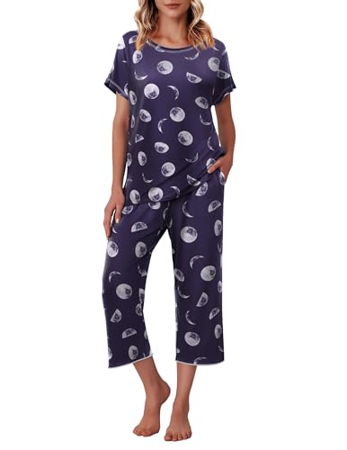 Ekouaer Capri Pajama Set
