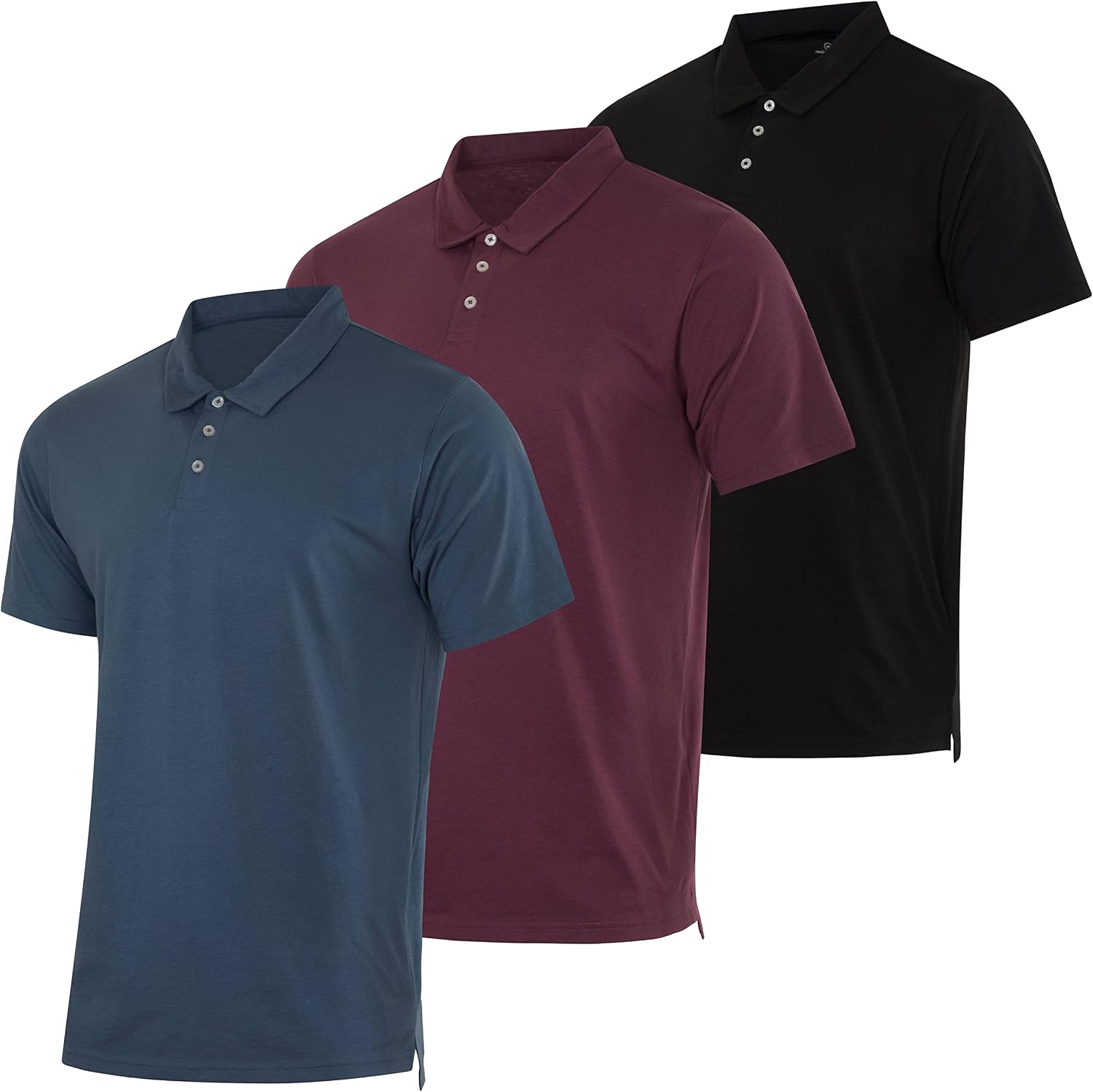 Real Essentials Jersey Cotton Polo (3-Pack)