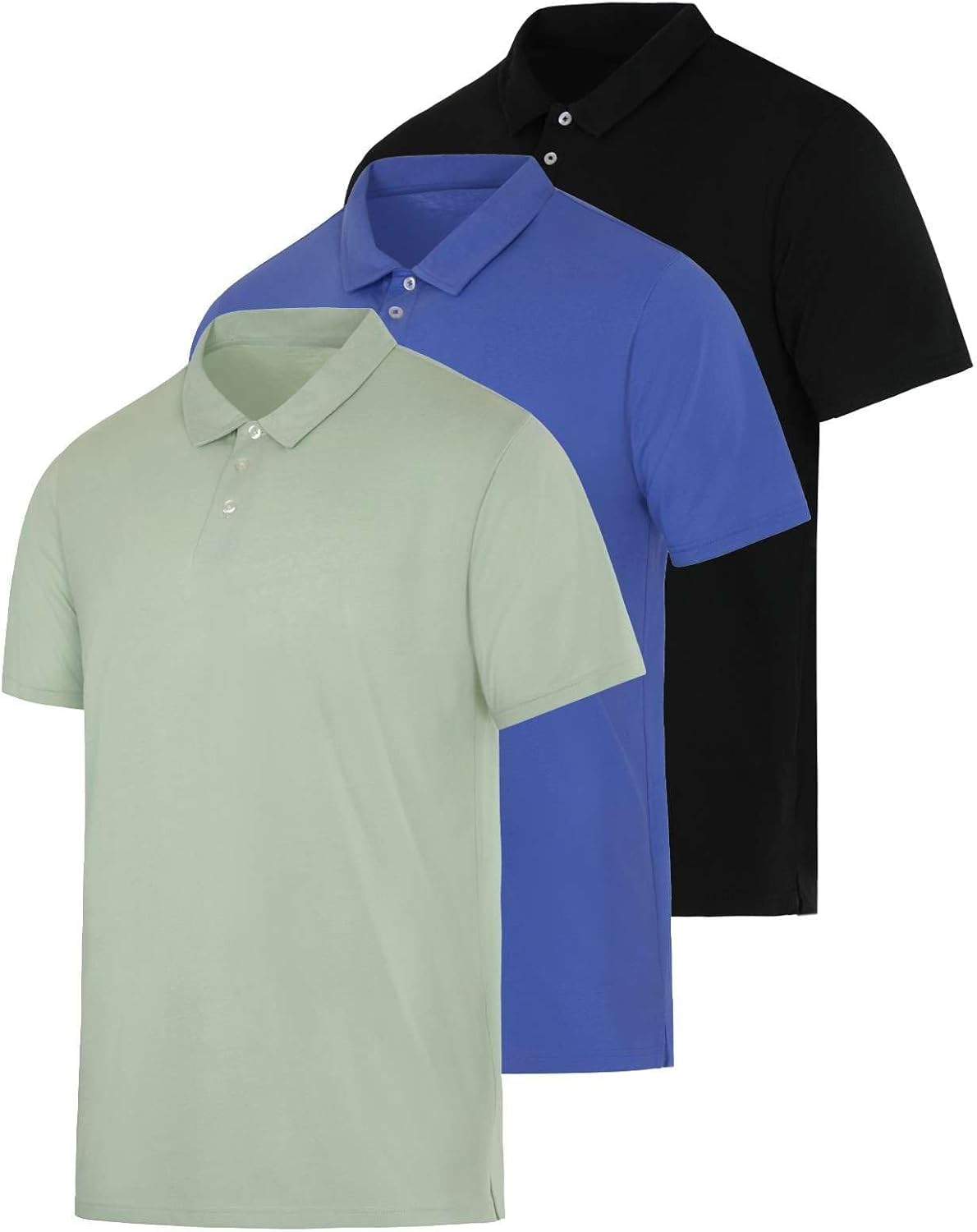 Real Essentials Quick-Dry Polo (3-Pack)