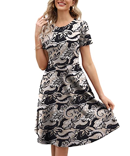 HELYO Knee Length Floral A-Line (162)