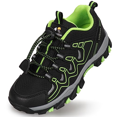UOVO Boys Girls Kids Sneakers Hiking Running Outdoor Walking Tennis Shoes Waterproof Non Slip Fashion Sneakers(Little/Big Kids