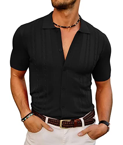 PJ PAUL JONES Cable Knit Classic Polo