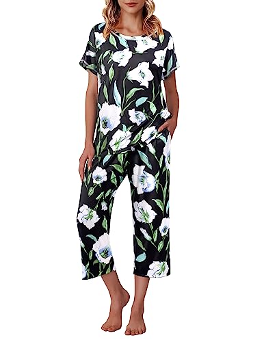 Ekouaer Capri Pajama Set