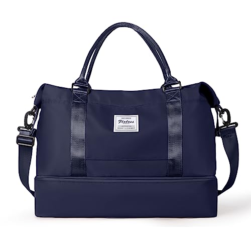 Travel Duffel Bag,Sports Tote Gym Bag,Shoulder Weekender Overnight Bag for Women