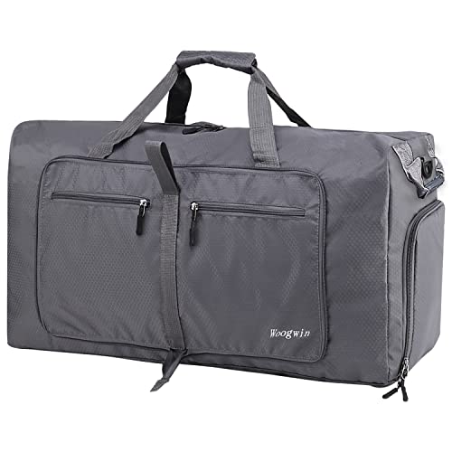 Woogwin Travel Duffel Bag Large Foldable Waterproof Overnight Bag for Beach Swim Bags Pool Sports Gym
