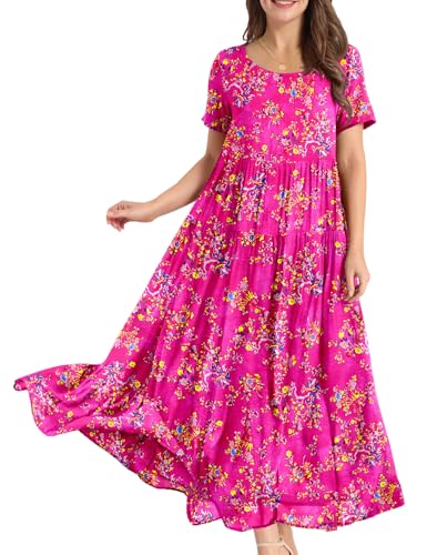 YESNO Bohemian Floral Maxi (Pockets)