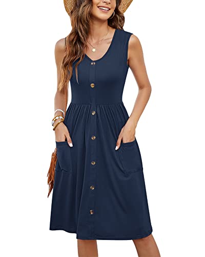 MOLERANI Sleeveless Swing Midi Dress