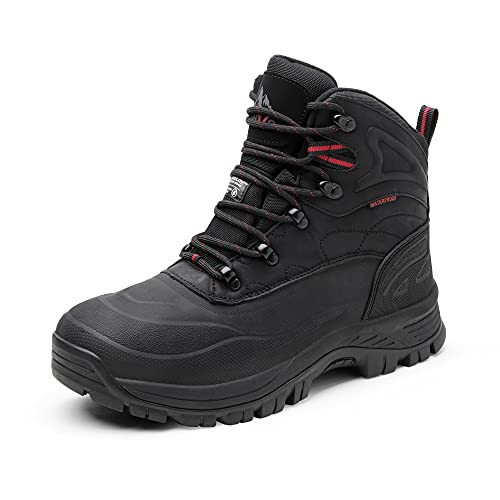 NORTIV 8 Men's Insulated Waterproof Construction Hiking Winter Snow Boots