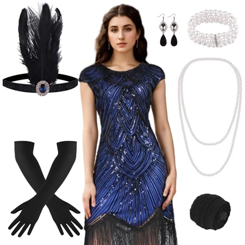 PLULON Sequin Fringed Gatsby Dress (Budget)