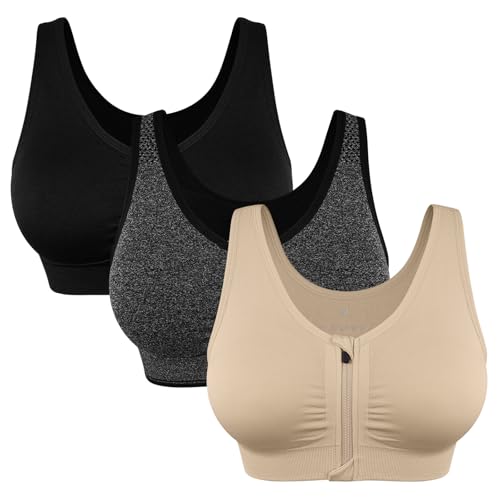 WANAYOU Zip Front Sports Bra (Budget)