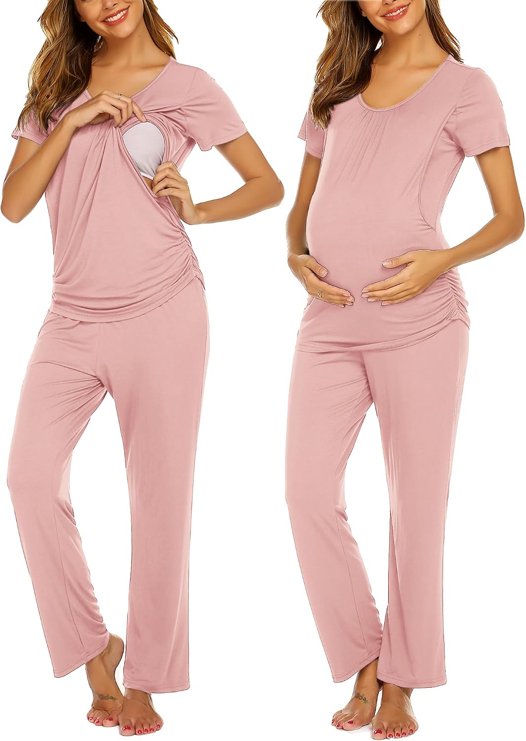Ekouaer Womens Nursing Pajamas