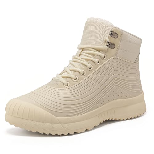 ulogu Snow Boots for Men WomenInsulated Waterproof Fur Lined BootiesNon Slip Lightweight Winter Shoes