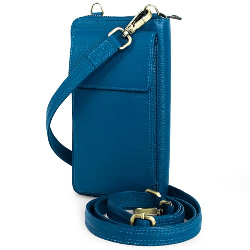 BULL GUARD Crossbody Leather Wallet Phone Purse