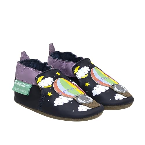 Robeez Baby Girls and Unisex Soft Soles Slip-Resistant Crib Shoes Slippers for Infant and Toddler, 0-24 Months