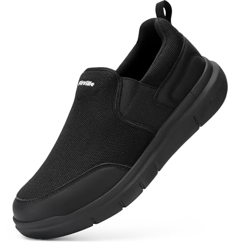 FitVille Men's Extra Wide Slip on Walking Shoes