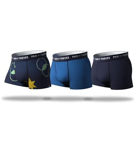 Pair of Thieves Mens Trunks Underwear Multipack  Cooling Mesh, No-Chafe Comfort, Stay-Put Fit, Breathable Performance