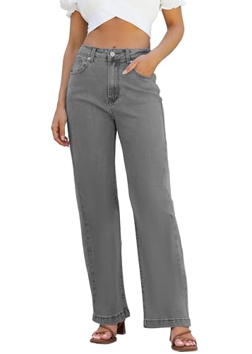 Womens Jeans High Waisted Straight Leg Loose Stretchy Lightweight Tummy Control Trendy Jeans for Women 2025