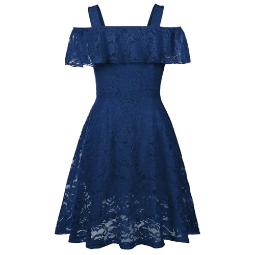 Viriber Girls Floral Lace Dress (Best Value)