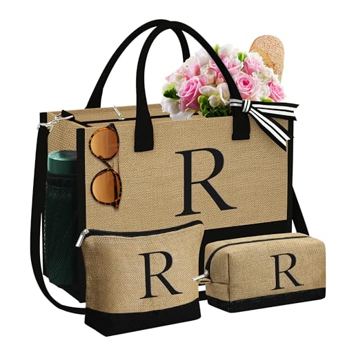 YOOLIFE Initial Jute Tote (Set)