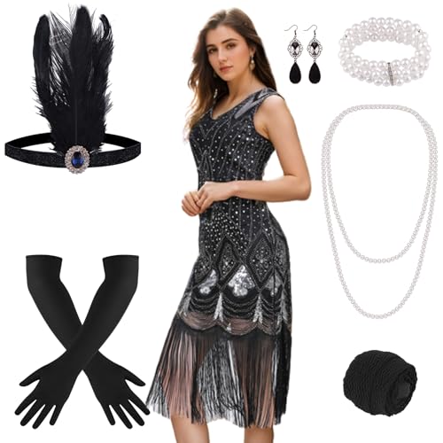 PLULON 1920s Dresses for Women (Premium Option)