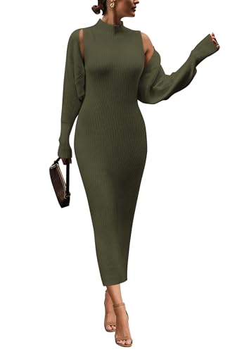 PRETTYGARDEN Knit Maxi Dress Set