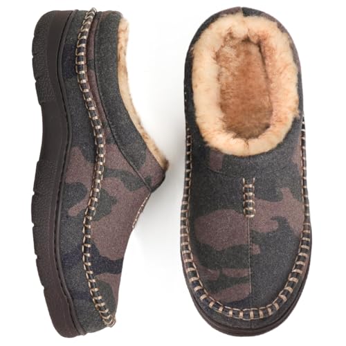 Zigzagger Men's Slip On Moccasin Slippers