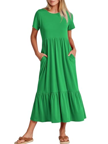 ANRABESS Tiered Maxi Dress