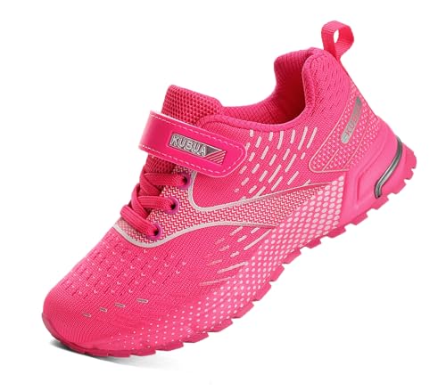KUBUA Kids Sneakers for Boys Girls Running Tennis Shoes Lightweight Breathable Sport Athletic