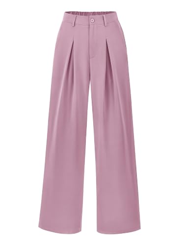 BTFBM Women High Waist Palazzo Pants Fall 2025 Casual Wide Leg Trousers Loose Work Office Business Suit Pant Pockets