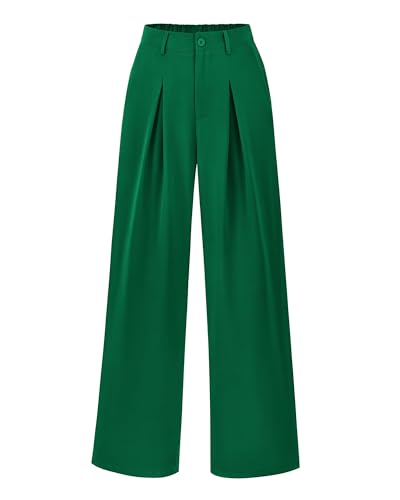 BTFBM Women High Waist Palazzo Pants Fall 2025 Casual Wide Leg Trousers Loose Work Office Business Suit Pant Pockets