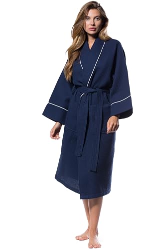 Turquaz Waffle Kimono Robe (Full-Length)